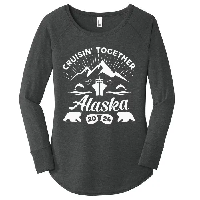 Alaska Cruise 2024 Family Summer Vacation Women's Perfect Tri Tunic Long Sleeve Shirt