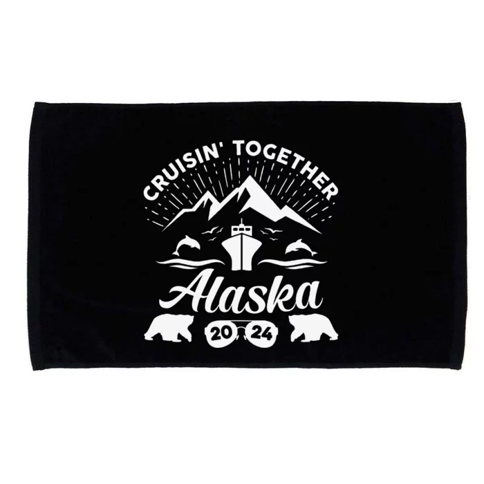 Alaska Cruise 2024 Family Summer Vacation Travel Matching Microfiber Hand Towel