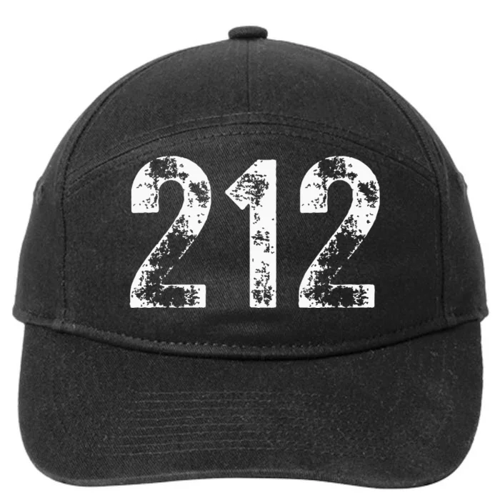 Area Code 212 New York New York Ny 212 7-Panel Snapback Hat