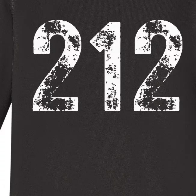 Area Code 212 New York New York Ny 212 Baby Long Sleeve Bodysuit