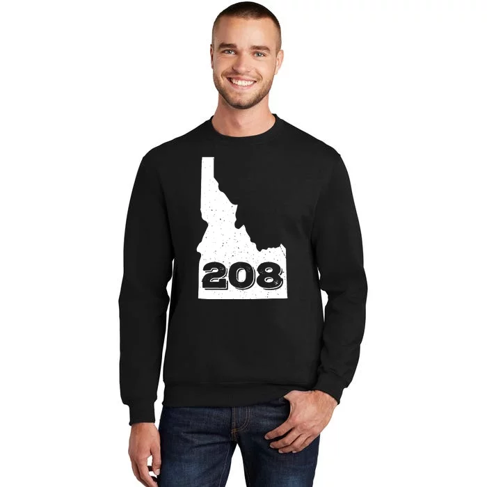 Area Code 208 Boise Idaho Funny Home State Gift Sweatshirt