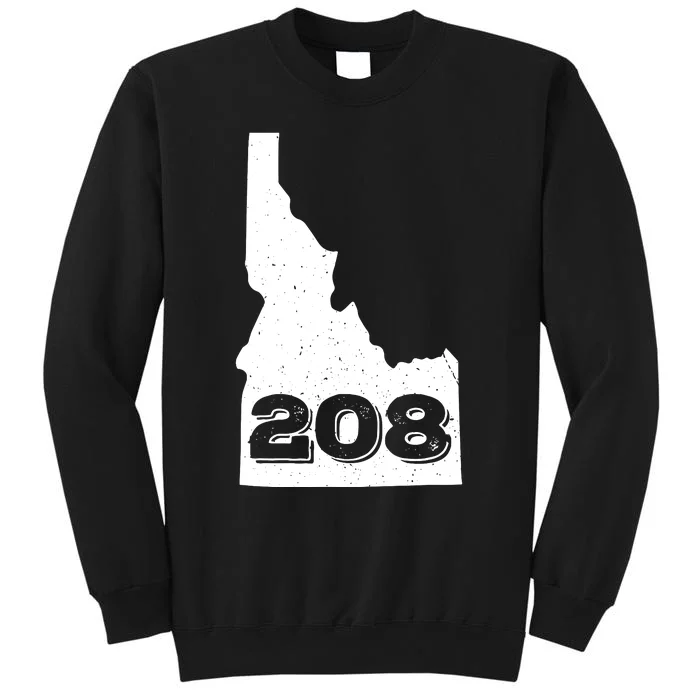 Area Code 208 Boise Idaho Funny Home State Gift Sweatshirt