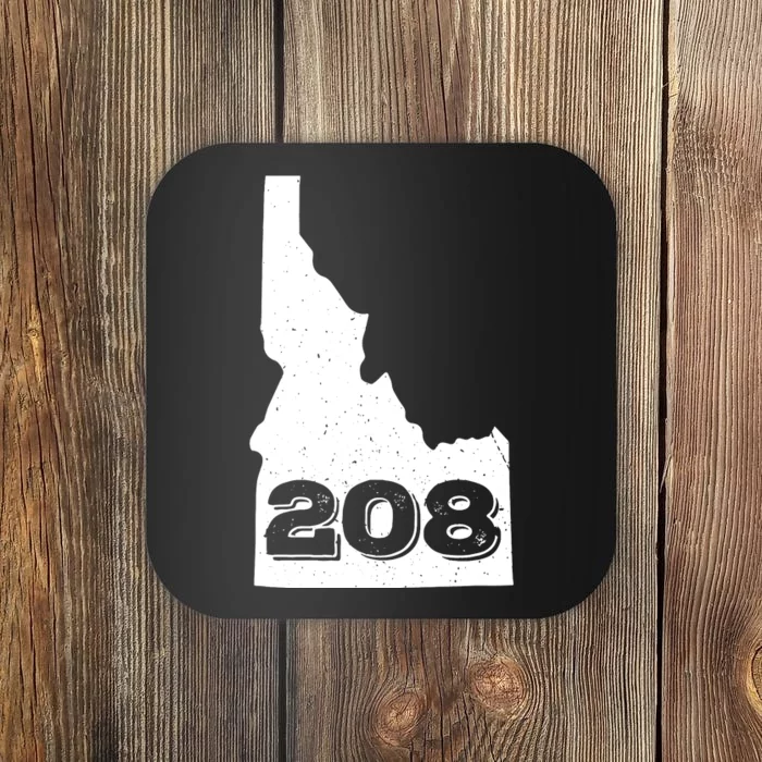 Area Code 208 Boise Idaho Funny Home State Gift Coaster