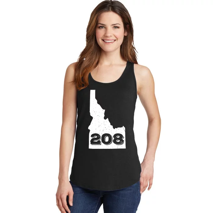 Area Code 208 Boise Idaho Funny Home State Gift Ladies Essential Tank