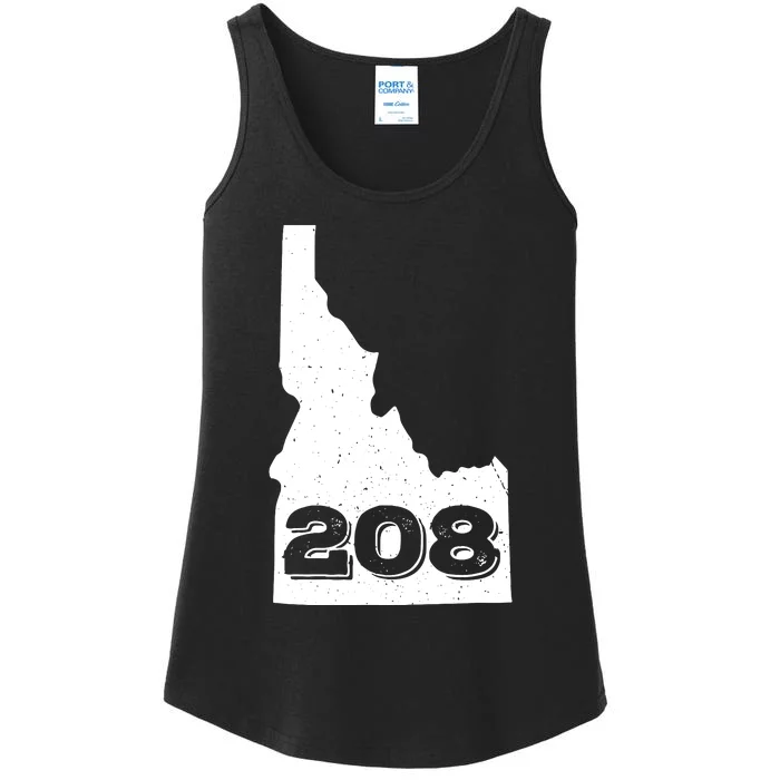 Area Code 208 Boise Idaho Funny Home State Gift Ladies Essential Tank