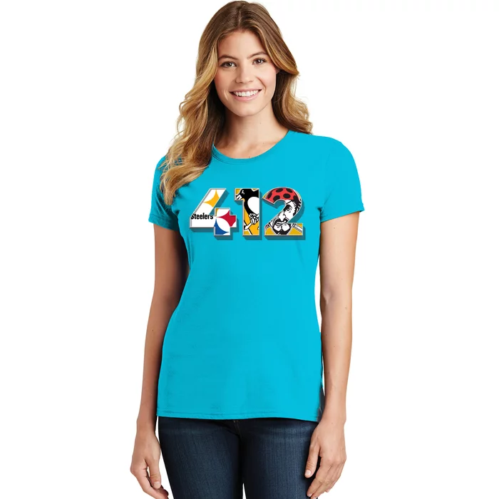 Area Code 412 Sports Teams For Pittsburgh Women's T-Shirt