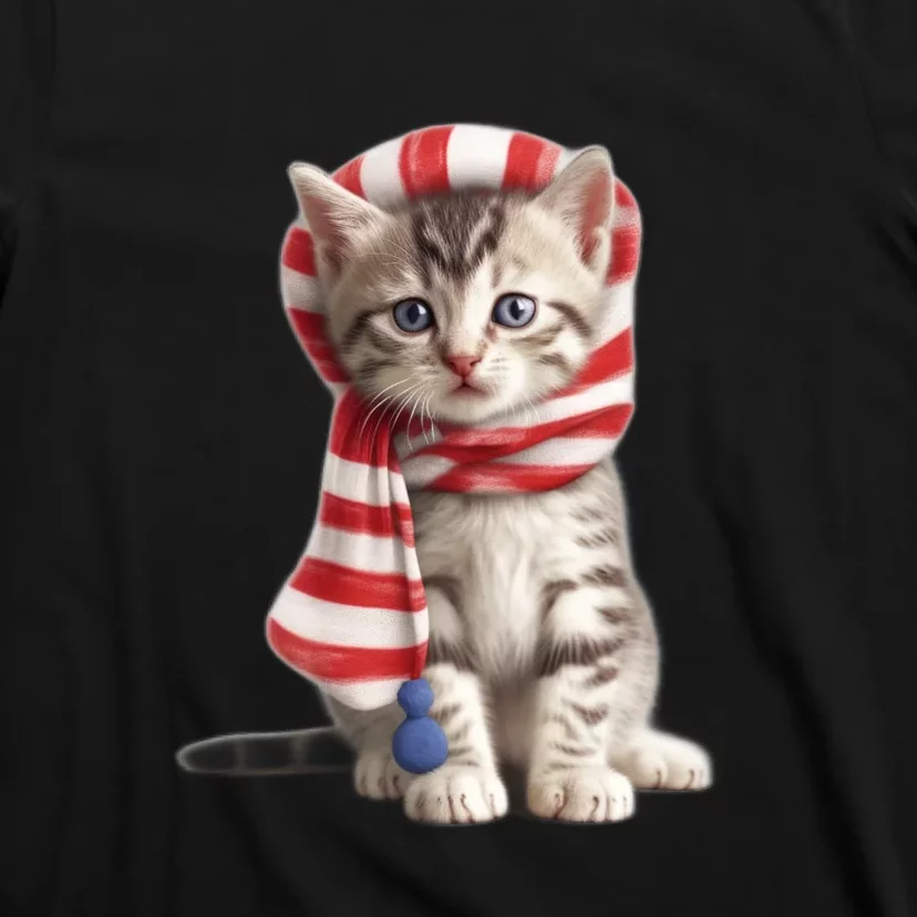 American Cat 4th Of July Cat Patriotic Cats American Shorthair Kitten T-Shirt