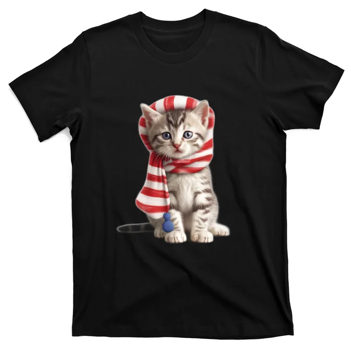 American Cat 4th Of July Cat Patriotic Cats American Shorthair Kitten T-Shirt