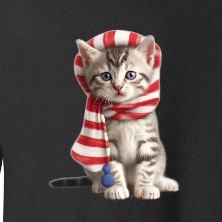 American Cat 4th Of July Cat Patriotic Cats American Shorthair Kitten Toddler Sweatshirt