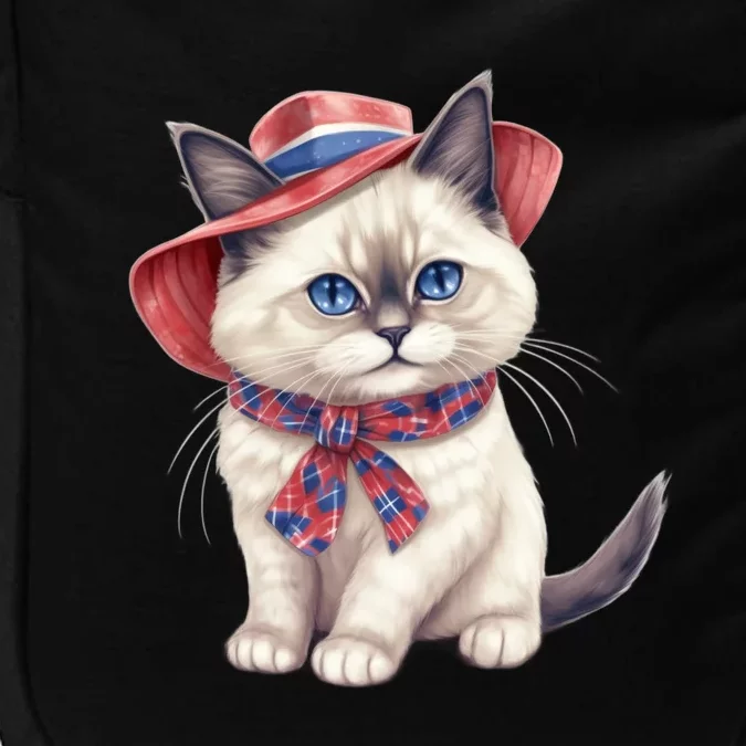 American Cat 4th Of July Cat Patriotic Cats Birman Kitten Impact Tech Backpack