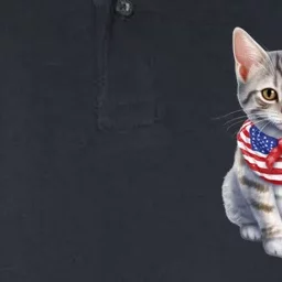 American Cat 4th Of July Cat Patriotic Cats Egyptian Mau Kitten Softstyle Adult Sport Polo