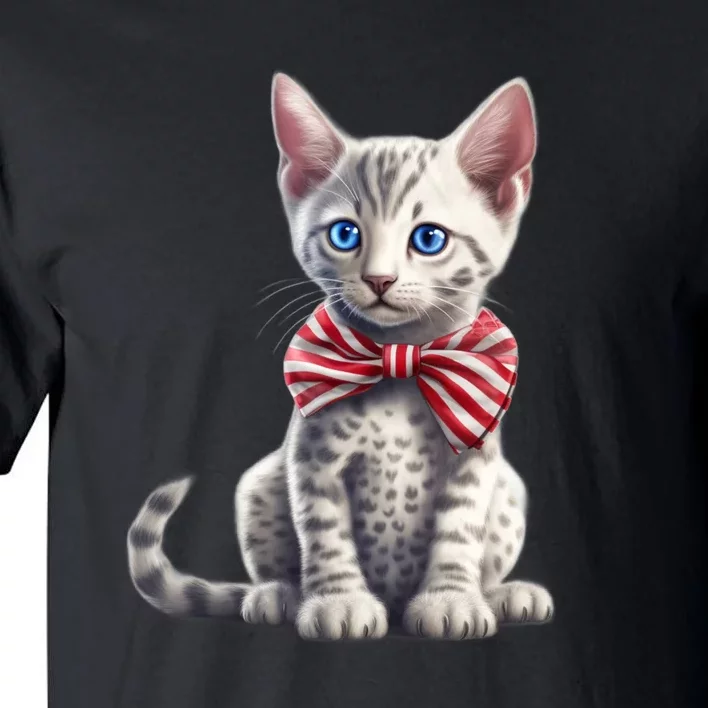 American Cat 4th Of July Cat Patriotic Cats Egyptian Mau Kitten Tall T-Shirt