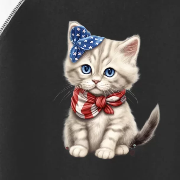 American Cat 4th Of July Cat Patriotic Cats Himalayan Kitten Toddler Fine Jersey T-Shirt