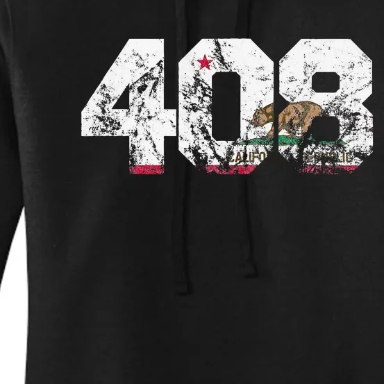 Area Code 408 San Jose California Women's Pullover Hoodie