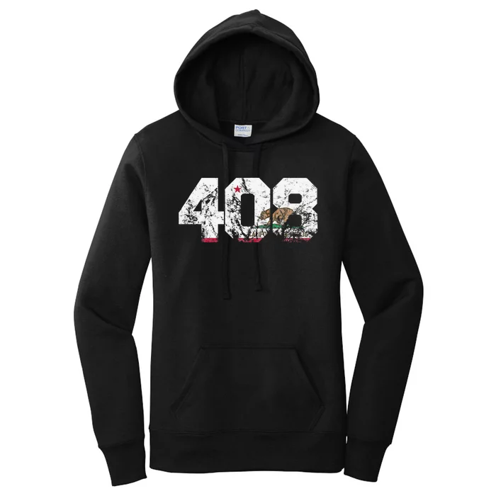 Area Code 408 San Jose California Women's Pullover Hoodie