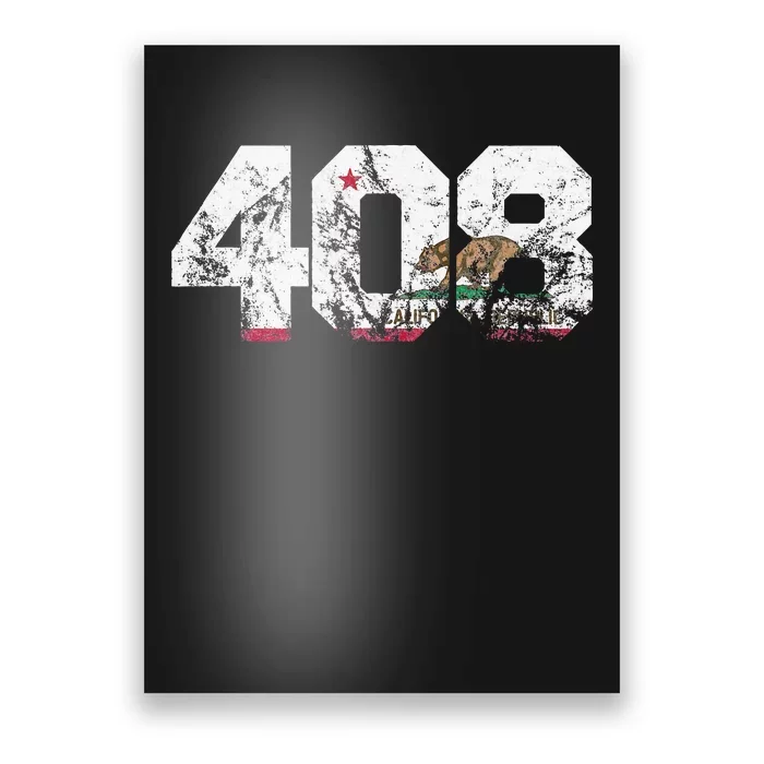 Area Code 408 San Jose California Poster