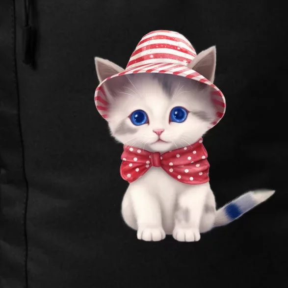 American Cat 4th Of July Cat Patriotic Cats Somali Kitten Daily Commute Backpack