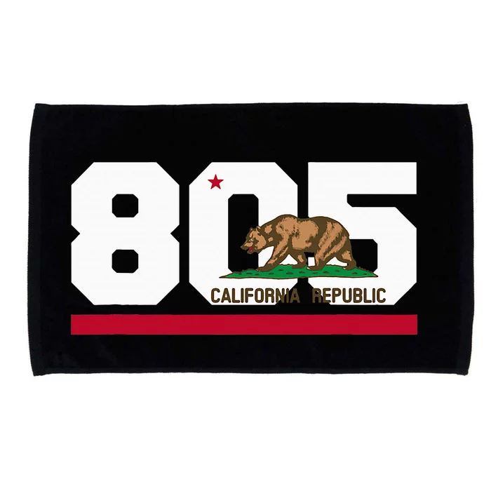 Area Code 805 Santa Barbara California Microfiber Hand Towel