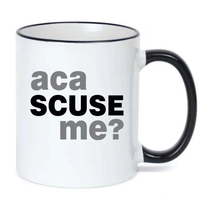 Aca Scuse Me Black Color Changing Mug