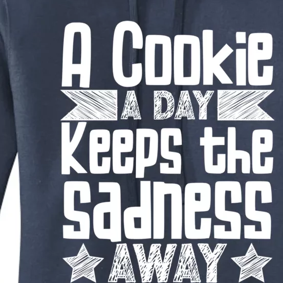 A Cookie A Day Keeps The Sadness Awar Chocolate Chips Dip Gift Women's Pullover Hoodie