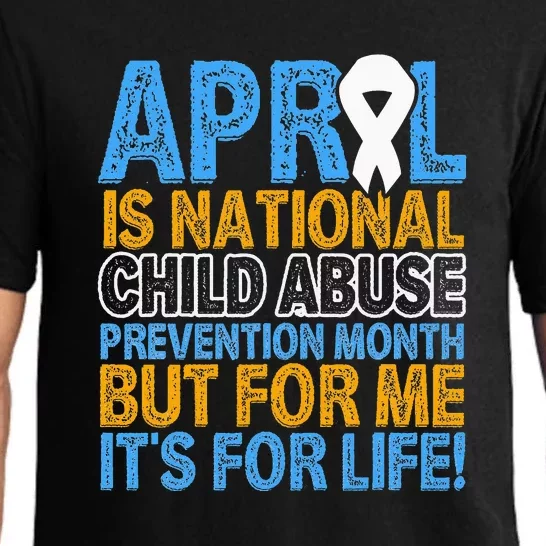 April Child Abuse Prevention Awareness Blue Ribbon Support Pajama Set