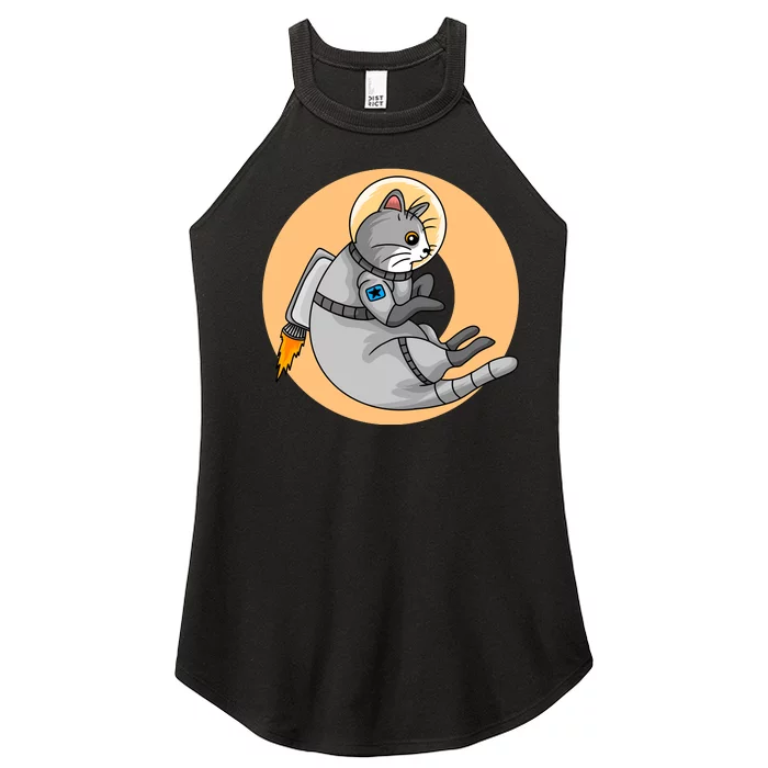 Astronaut Cat Women’s Perfect Tri Rocker Tank