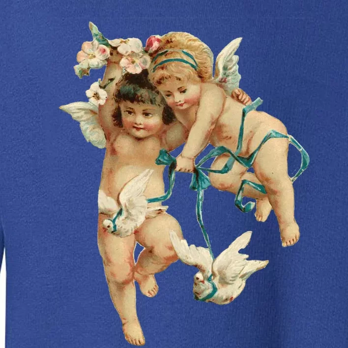 Angelic Cherubs And Doves Cute Gift Toddler Sweatshirt