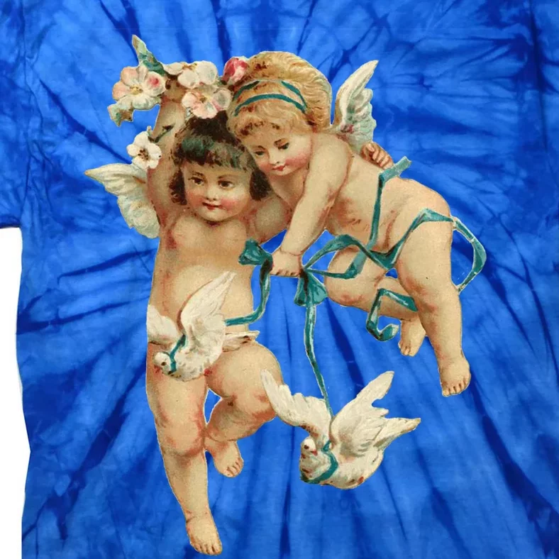 Angelic Cherubs And Doves Cute Gift Tie-Dye T-Shirt