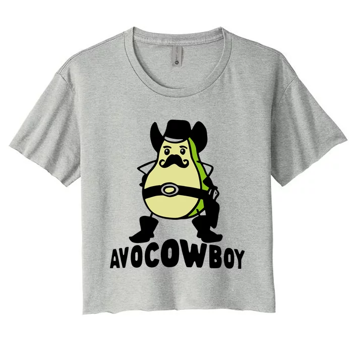 Avo Cowboy Avocado Cowboy Women's Crop Top Tee