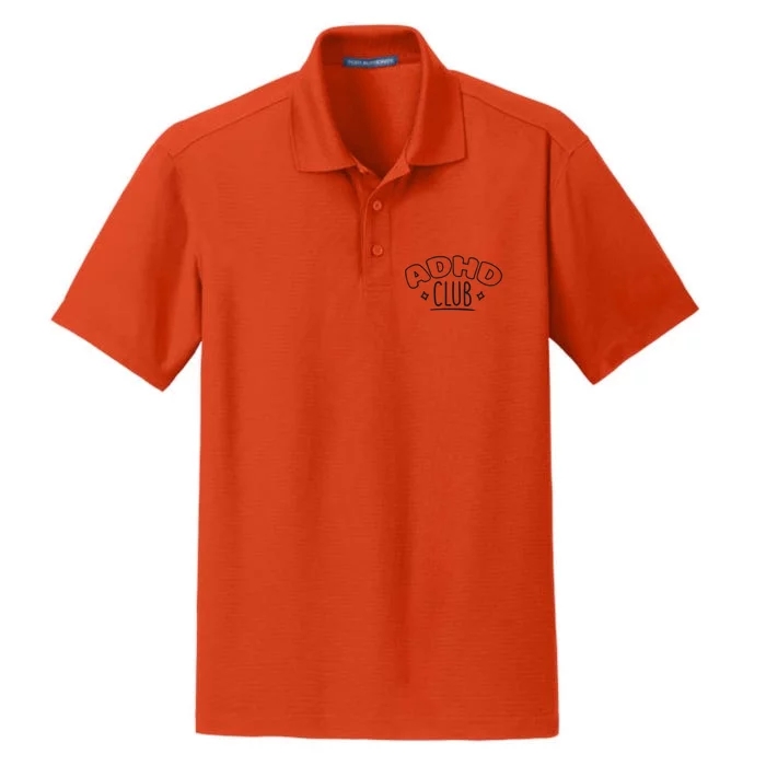 ADHD CLUB Dry Zone Grid Performance Polo