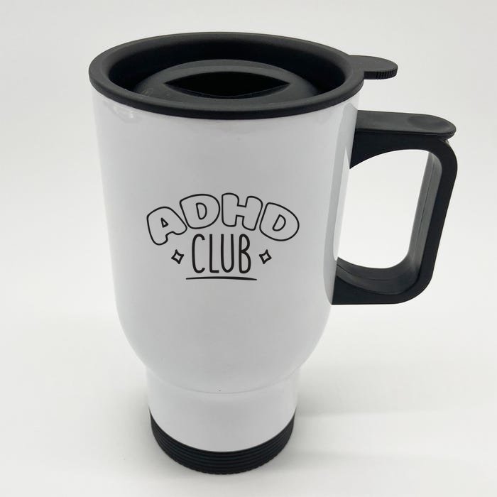 ADHD CLUB Front & Back Stainless Steel Travel Mug