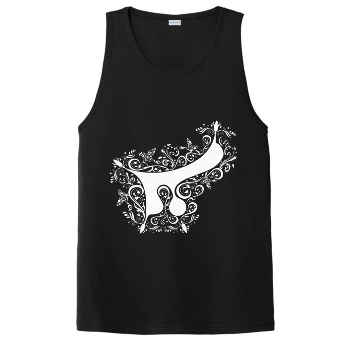 Alaph Calligraphy Assyrian Alphabet Estrangelo first letter Performance Tank