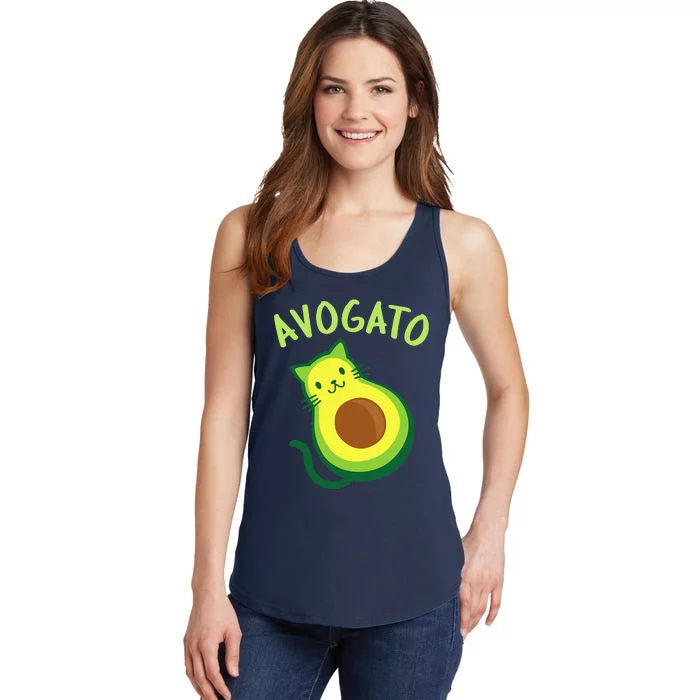 Avogato Cat Avocado Funny Cinco De Mayo Ladies Essential Tank