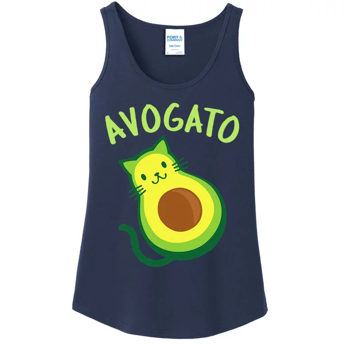 Avogato Cat Avocado Funny Cinco De Mayo Ladies Essential Tank