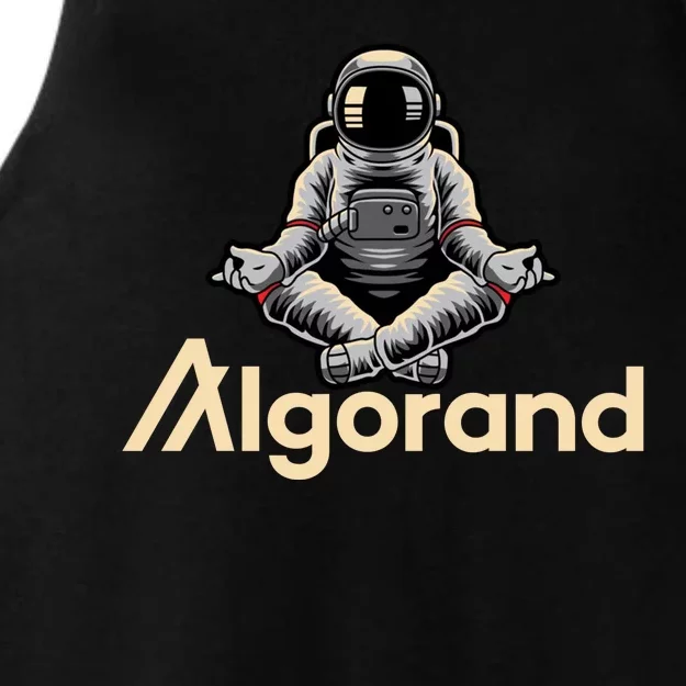 Algorand Crypto Astronaut Ladies Tri-Blend Wicking Tank