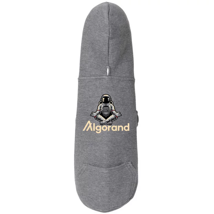 Algorand Crypto Astronaut Doggie 3-End Fleece Hoodie