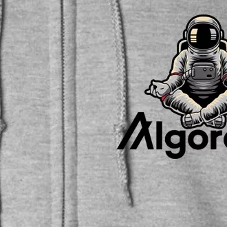 Algorand Crypto Astronaut Full Zip Hoodie