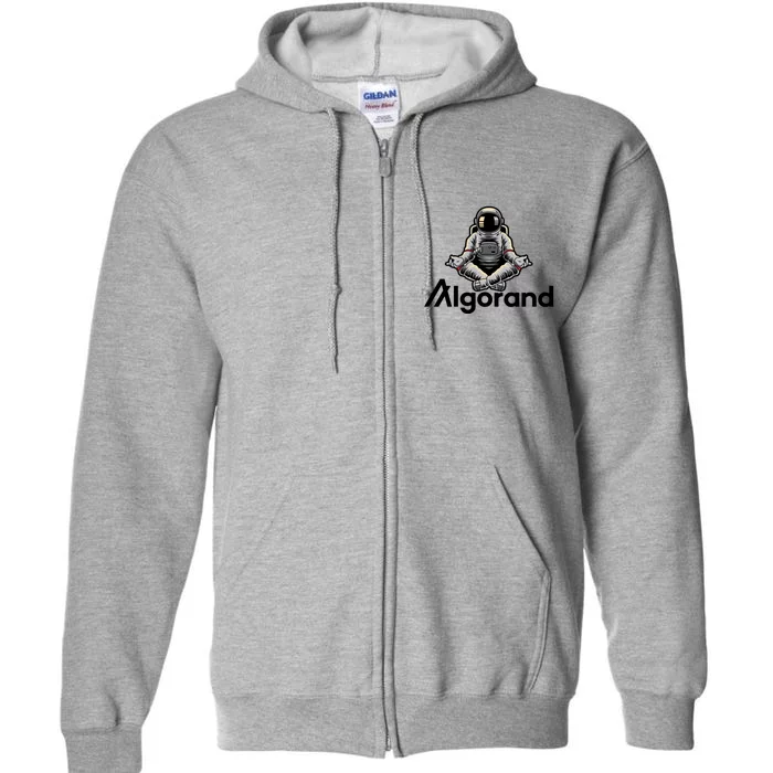 Algorand Crypto Astronaut Full Zip Hoodie