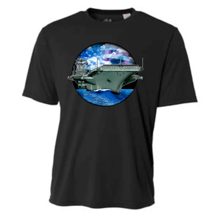 Aircraft Carrier Cooling Performance Crew T-Shirt