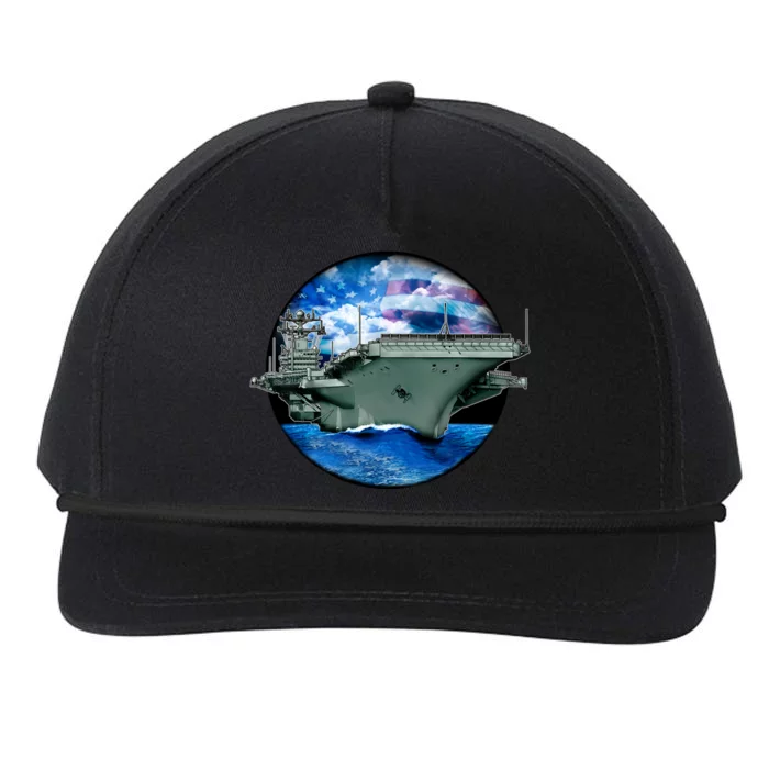 Aircraft Carrier Snapback Five-Panel Rope Hat