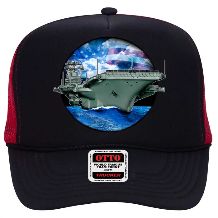 Aircraft Carrier High Crown Mesh Trucker Hat