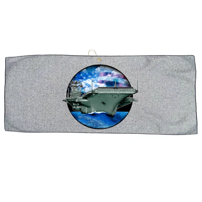 Aircraft Carrier Large Microfiber Waffle Golf Towel