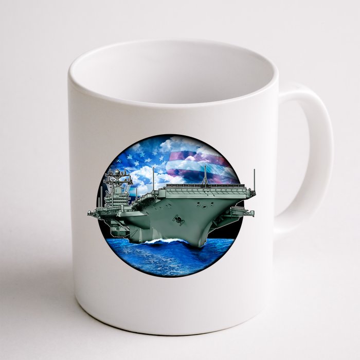 Aircraft Carrier Front & Back Coffee Mug