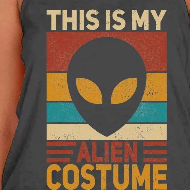 Alien Costume Alien Outfit  Teen Alien Women's Knotted Racerback Tank