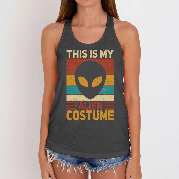 Alien Costume Alien Outfit  Teen Alien Women's Knotted Racerback Tank