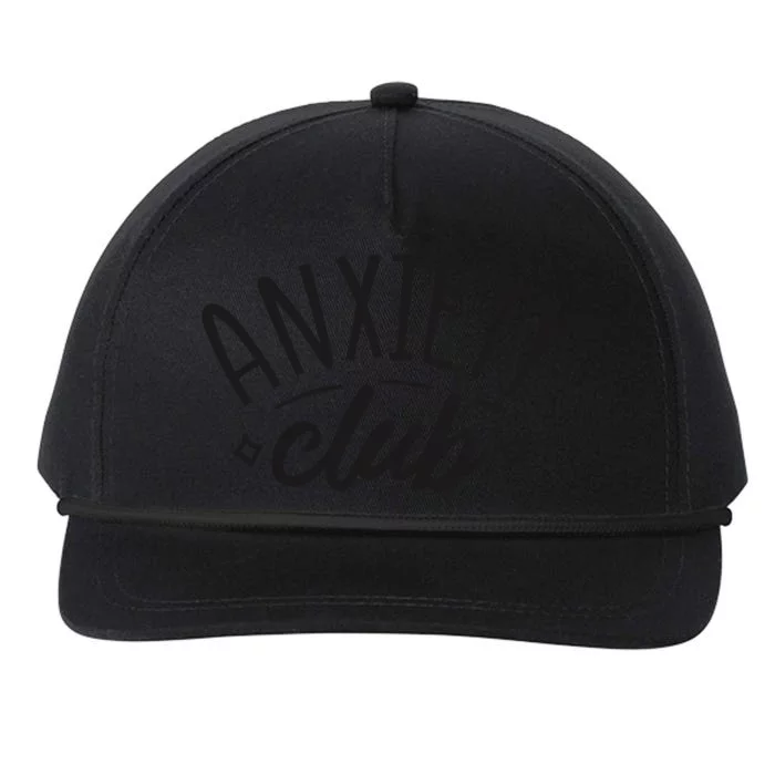 Anxiety Club Snapback Five-Panel Rope Hat