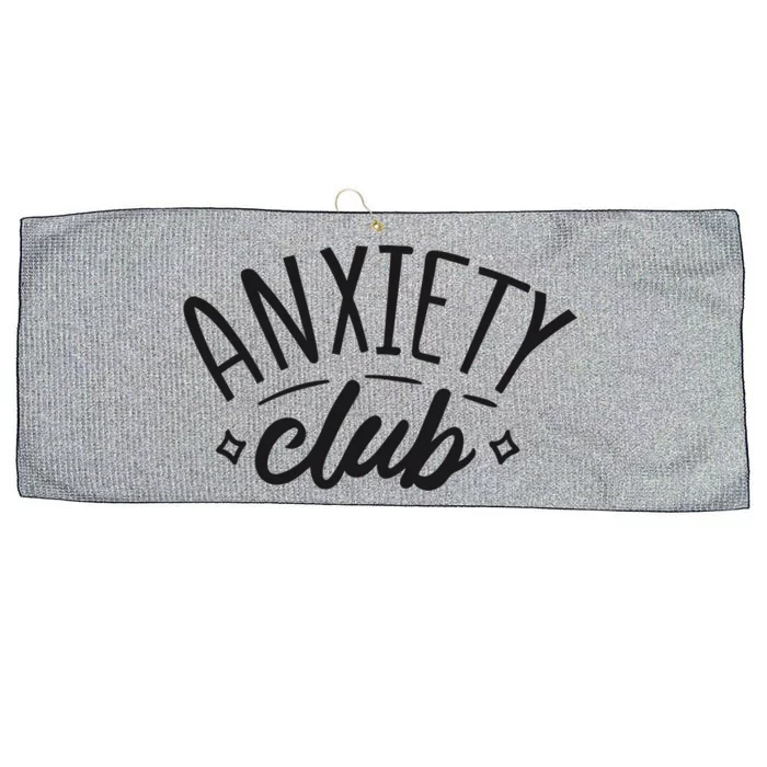 Anxiety Club Large Microfiber Waffle Golf Towel