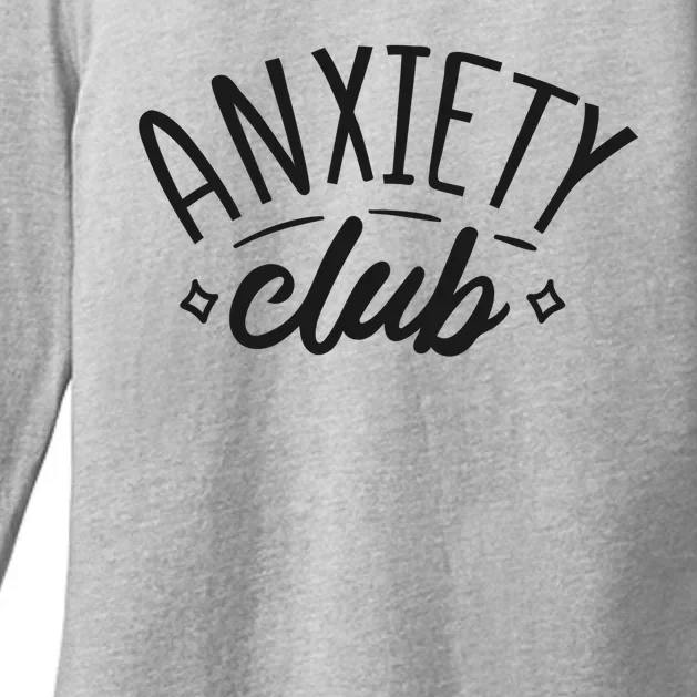 Anxiety Club Womens CVC Long Sleeve Shirt