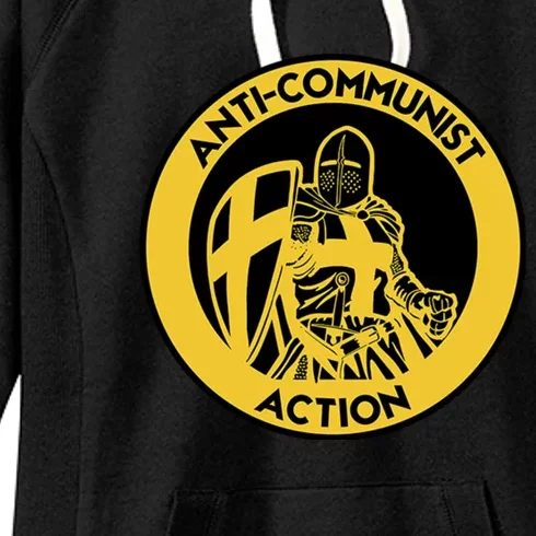 Anti Communist Anti Woke Conservative Women's Fleece Hoodie