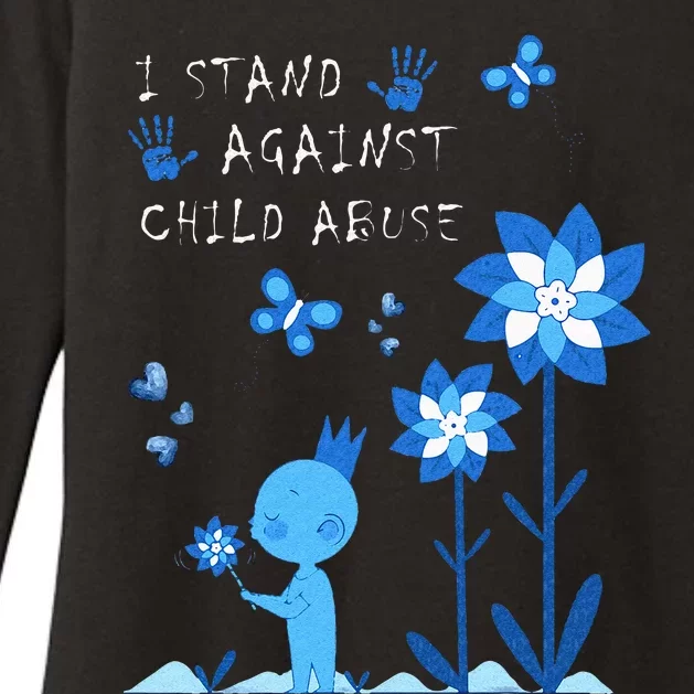 April Child Abuse Awareness Month Teacher Matching Womens CVC Long Sleeve Shirt